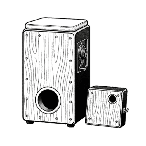 Handmade cajon box drum