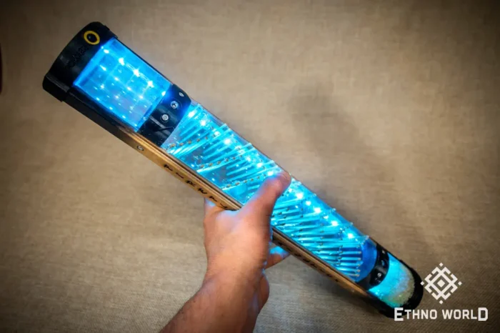 Firefly transparent rainstick rain flute