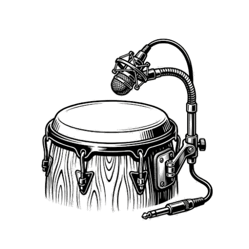 Instrument pickup microphone for acoustic instruments