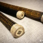 Rainbow flute rainstick made from a plant