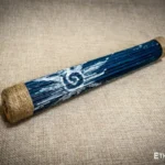 Rainbow flute rainstick made from a plant