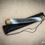 Rainbow flute rainstick made from a plant