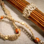Rainbow flute rainstick made from a plant