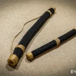 Rainbow flute rainstick made from a plant