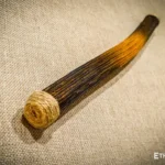 Rainbow flute rainstick made from a plant