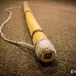 Rainbow flute rainstick made from a plant