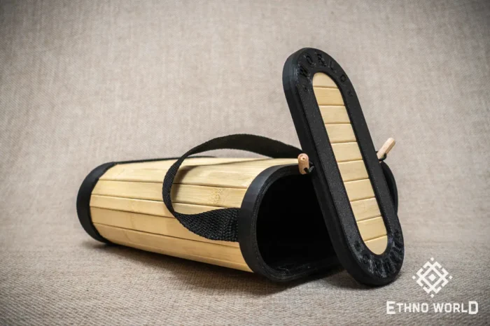 Bamboo case for kalimba, kazoo, jew's harp and small instruments