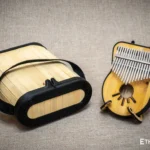 Bamboo case for kalimba, kazoo, jew's harp and small instruments