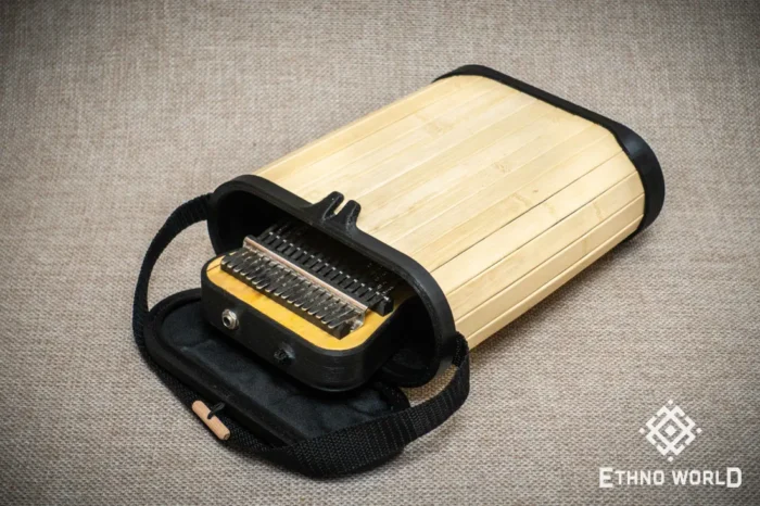 Bamboo case for kalimba, kazoo, jew's harp and small instruments