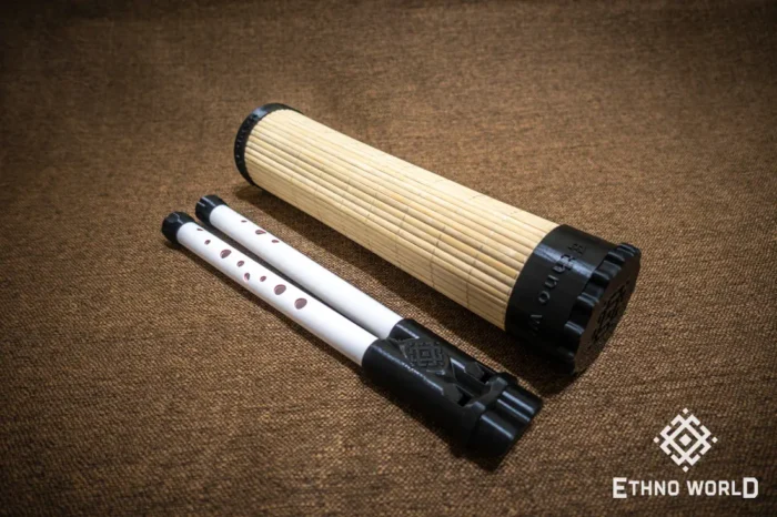 Bamboo case for wind instruments, sopilka and flute