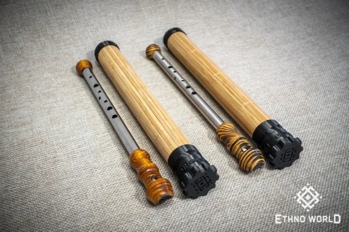 Bamboo case for wind instruments, sopilka and flute