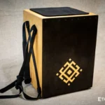 Versatile cajon with backpack carrying system, openable back panel, bass and snare control – handmade at Ethno World workshop