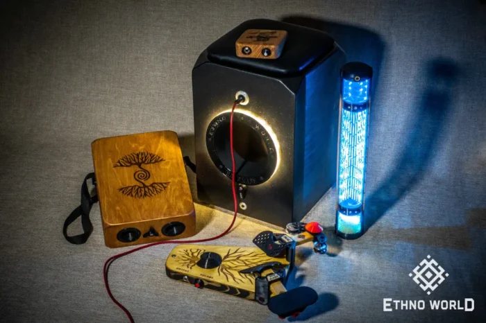 Bug Stompbox acoustic percussion pedalboard