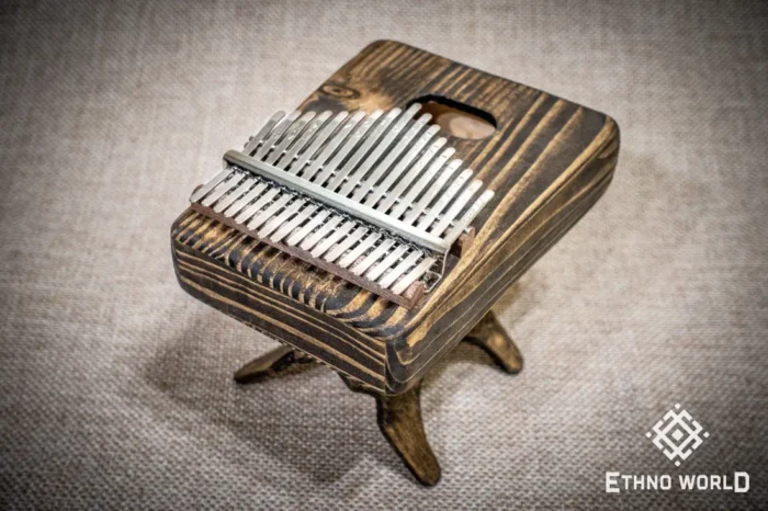 Kalimba Cave metal tines close-up view