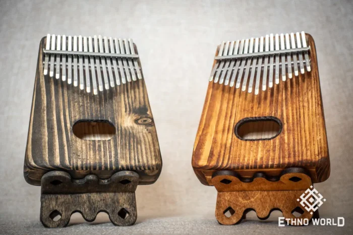 Kalimba Cave metal tines close-up view