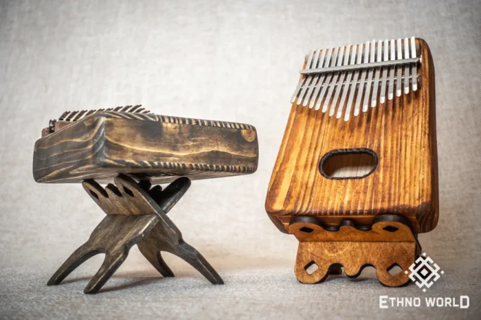 Kalimba Cave metal tines close-up view