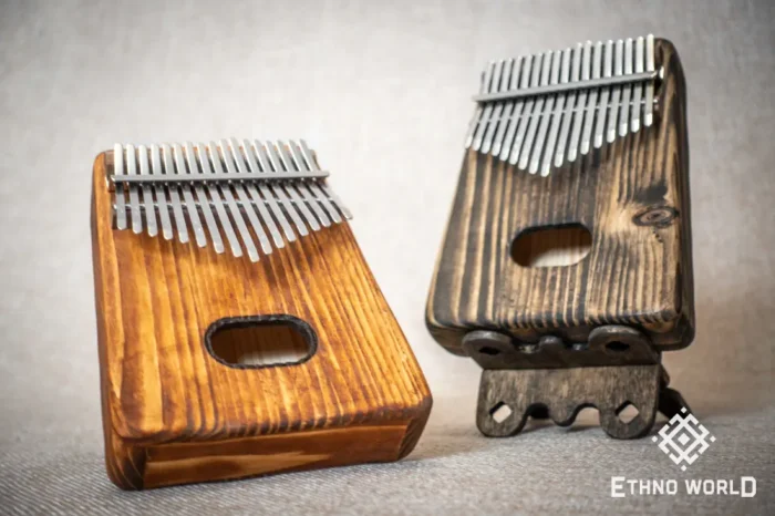 Kalimba Cave metal tines close-up view