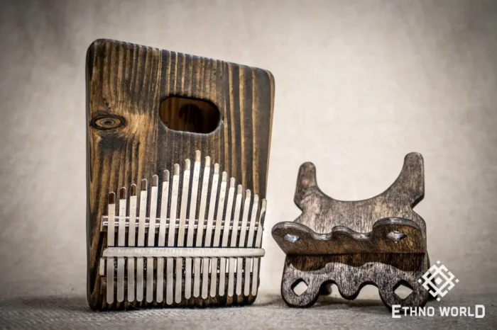Kalimba Cave metal tines close-up view
