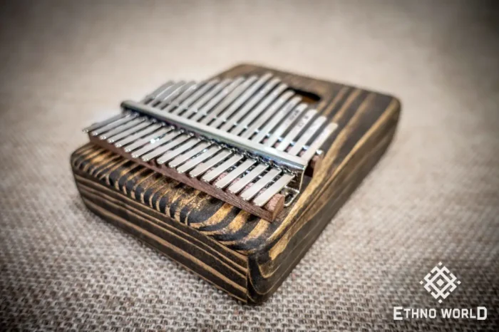 Kalimba Cave metal tines close-up view