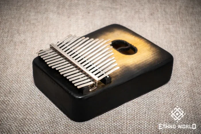 Kalimba Cave metal tines close-up view