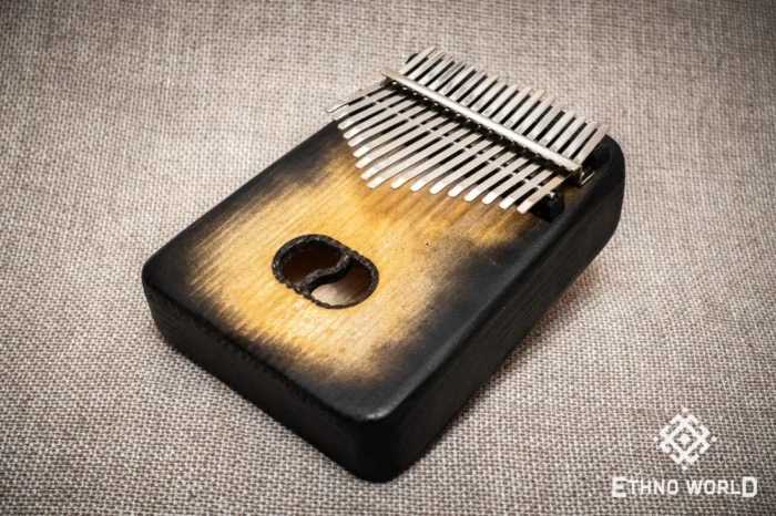 Kalimba Cave metal tines close-up view