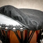 Drum head cover for djembe, conga, ashiko, and doumbek