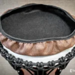 Drum head cover for djembe, conga, ashiko, and doumbek