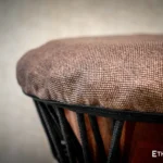 Drum head cover for djembe, conga, ashiko, and doumbek