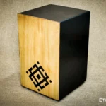 Deep Space Cajon percussion drum with bass control, handmade wooden drum by Ethno World