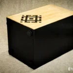 Deep Space Cajon percussion drum with bass control, handmade wooden drum by Ethno World