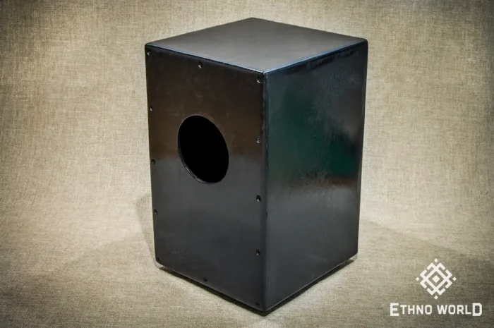 Deep Space Cajon percussion drum with bass control, handmade wooden drum by Ethno World