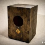 Deep Space Cajon percussion drum with bass control, handmade wooden drum by Ethno World