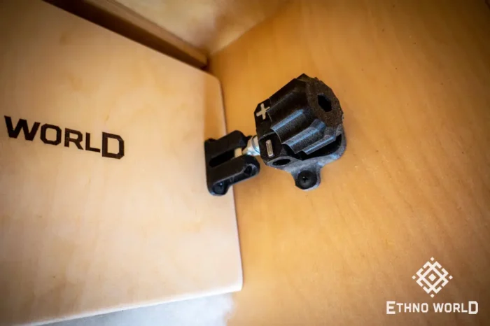 Deep Space Cajon percussion drum with bass control, handmade wooden drum by Ethno World