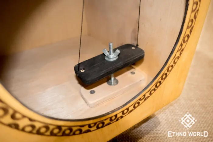 Handmade wooden double-sided cajon drum, spring-loaded with a front port, handcrafted by Ethno World