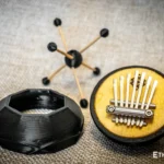 Kalimba Pepino, mbira mini 8 tones. Handmade tongue musical instrument