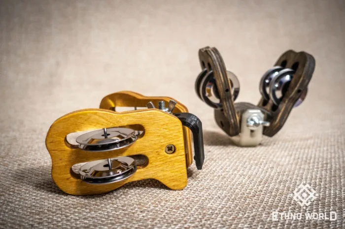 Mion Heel wooden tambourine with heel mounting
