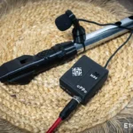 Active pickup for wind instruments (flute, sopilka, telinka) with mounting clip