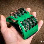 Spider Boost tambourine with foot and hand mounting