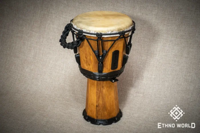 Dinky Djembe compact African percussion drum with goatskin head