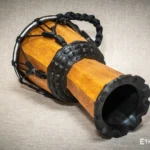 Dinky Djembe compact African percussion drum with goatskin head