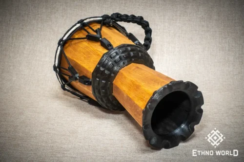 Dinky Djembe compact African percussion drum with goatskin head
