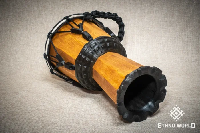Dinky Djembe compact African percussion drum with goatskin head