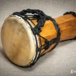 Dinky Djembe compact African percussion drum with goatskin head