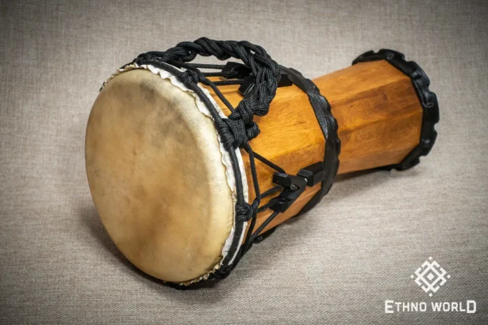 Dinky Djembe compact African percussion drum with goatskin head