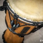 Dinky Djembe compact African percussion drum with goatskin head