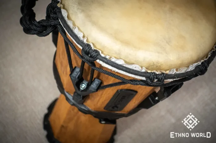 Dinky Djembe compact African percussion drum with goatskin head