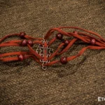 Handmade red beaded jewelry, Ethno World