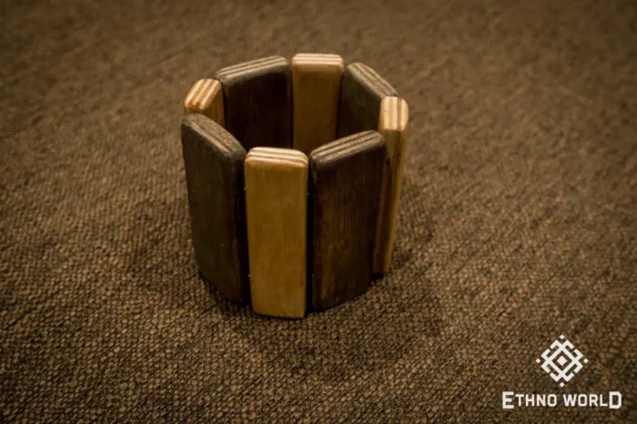 Handmade wooden bracelet, Ethno World