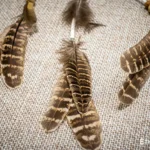 Small boho dreamcatcher, hand-woven hoop with feathers and wooden beads, handmade wall art, Ethno World