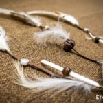 Medium handwoven dreamcatcher with feather and bead details, tribal boho wall hanging, Ethno World